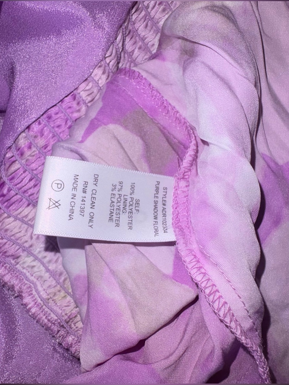ASTR THE LABEL-NWOT Elegant Purple Floral Women's Dress (Size S) (Lot 7 Item 21) - Picture 5 of 5